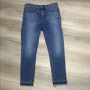 Denim Forum Nico Mid Rise Skinny Crop, Size 26